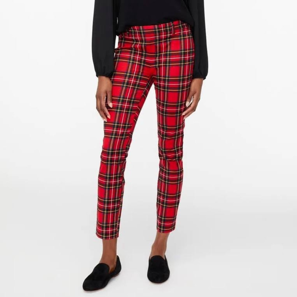 Jcrew Winnie Pant holiday plaid